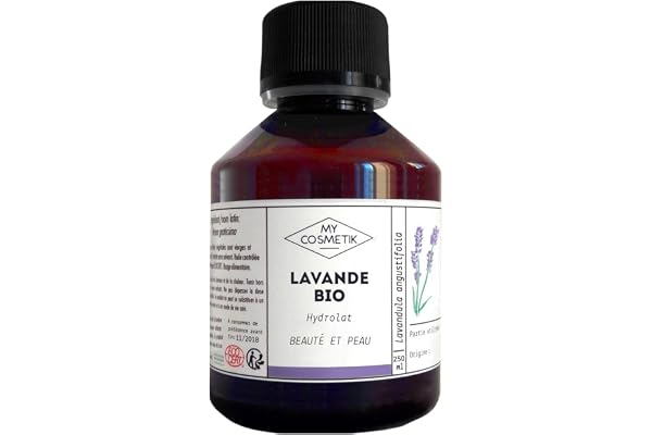 MyCosmetik - Hydrolat de Lavande BIO - Eau florale Certifiée Ecocert Cosmétique Biologique - Fabriqué en France - 250 ml