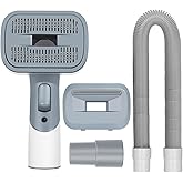 MOPEI 2 em 1 Escova Aspirador para Cães e Gatos, Adapta-se à maioria das aspiradoras com mangueiras de 32 mm e 35 mm