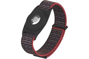 WATACHE AirTags Weiche Silikon-Uhrenarmbänder, Sicherheit und Kindersicherung, Anti-Lost, Anti-Kratz-Schutz für die Positionierung des Airtag-Tracking-Armbands