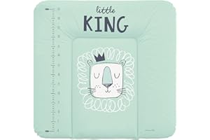 Schnucky Wickelauflage - weiche Baby Wickelunterlage, Wickeltischauflage, wasserdicht und abwaschbar, für Wickeltisch/Wickelkommode geeignet. [75 x 72 cm, König]