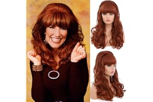 PORSMEER Dämonenjäger Kostüm Perücke Cosplay Anime Zoey Mira Perücken Langes glattes Haaraccessoire für Frauen