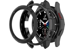 HOMTERN Compatible with SAMSUNG Galaxy Watch 4 Classic Case,Flexible TPU Armer Cover Shell Shockproof Scratch-Proof Protector Case for Watch 4 Classic 42mm/46mm (46mm SM-R890)