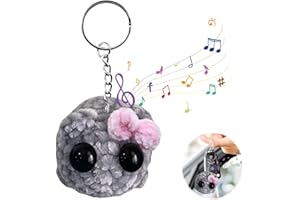 ‎REGAPOG REGAPOG Sad Hamster Mit Sound, Hamsti Schlüsselanhänger, Hamster Meme Mit Violine Sound, Hamsti Mit Sound Handgestrickte Sad Hamster Kuscheltier, Mutmacher Geschenk Für Freunde Partner (1PCS)