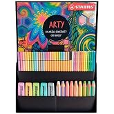 STABILO Kreatif Pastel Mix Set ARTY - Fosforlu Kalem, &Ccedil;ok Yetenekli Kalemler, Sulu Boya Kalemleri, Premium Ke&ccedil;eli Kalemler - 