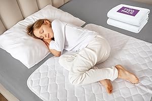 LYNMARK Almohadillas de Cama de Entrenamiento para IR al baño para protección Impermeable (Paquete de 2) | El Protector de Cama es el Mejor para el Entrenamiento de Orinal y mojar la Cama para niños y niños.