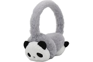 INELIHOO Cache Oreilles Enfants Chaud D'hiver Cache Oreilles Panda Mignon Pour Filles Garçon Chaud Peluché Cachee-Oreille Ajustable Protège Oreille Cachee Oreillee D'extérieur Pour Ski Voyage Cadeau Noël