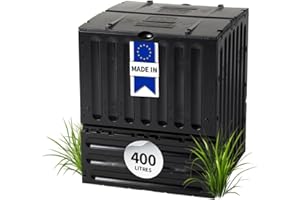 GARANTIA ECO-King Composteur 400 L, Noir
