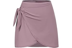 Jack Smith Jupe de sport enveloppante avec short taille élastique pour femme