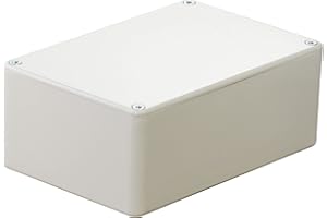 HeiGroup - MB5W ABS Kunststoffgehäuse mit Deckel, Mehrzweckgehäuse, Modulgehäuse, (LxBxH) 150 x 100 x 60 mm, mit Leiterplattenführung, Weiß - Poliert