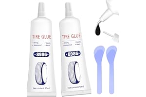 NATURAS AUTHERIC Reifenreparaturset, 120ML Gummikleber, Felgen Reparaturset, Reifenkleber, Autoreifen Reparaturset, Tire Repair Kit, Reifendichtmittel Auto für Schnelle Reparatur von Reifenrissen Löcher Abblättern