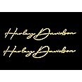 handscript Decal 2"x10" Moto HD #2 Piece Waterproof, Easy to Apply. (Gold)
