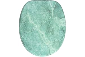 Sanilo Sedile WC, grande scelta di belli copriwater da legno robusto e di alta qualità (Marmo Verde)