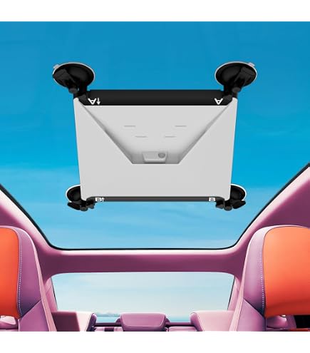Yezmek Starlink Supporto Per Starlink Mini - Ventosa Per Auto, Camper E Barche Montaggio Cruscotto Tetto - 3