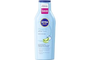 NIVEA SUN närande efter solen, 400 ml | Body lotion med aloe vera, vitamin E och hyaluron, hudlugnande effekt efter solbad, 4