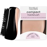 Tangle Teezer Compact Styler Rose Gold Black Sa&ccedil; Fır&ccedil;ası -Seyahat ve &Ccedil;anta Boy Tarak
