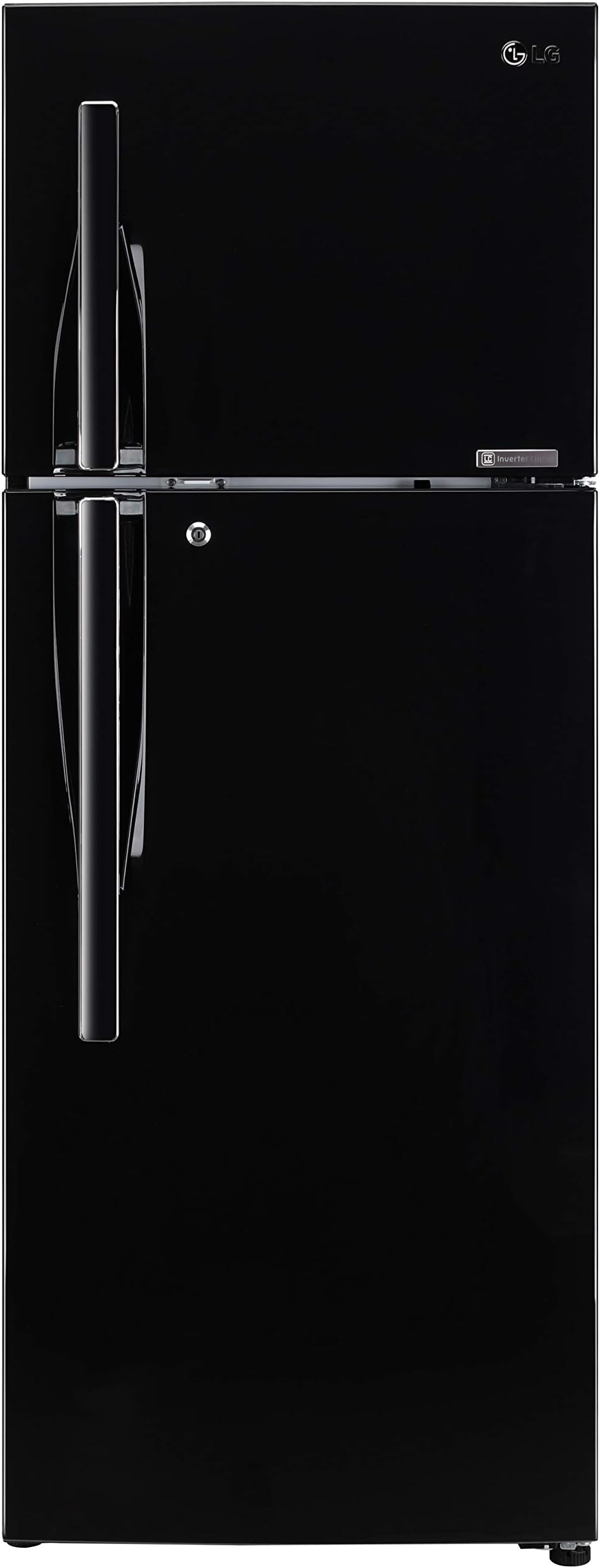 LG 308 L 3 Star Inverter Linear Frost-Free Double Door Refrigerator (GL-T322RES3, Ebony Sheen, Convertible)