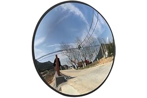 HUNICANDIU Traffic Room Decor, Traffic Room Decoration, Safety for Driveways, Convex, Street, Exit, Parabolic, Wide Angle, Panorama