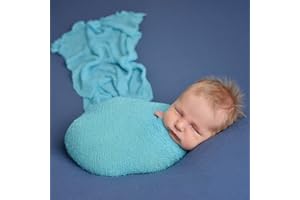 Amorar Neugeborenes Fotografie Wrap, Neugeborenes Baby Fotografie Requisiten Lange DIY Ripple Wrap Baby Foto Requisiten Hintergrund weiche Decke, Baby Fotoshooting Accessoires,EINWEG Verpackung