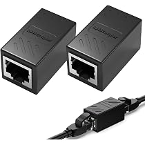 6PCS Accoppiatore RJ45 Doppia Femmina 10Gbps - Prolunga Cavo Ethernet STP Schermato In Ottone Per Cat7/Cat6/Cat5e, Grigio