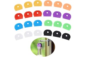 24 Pièces Cache Clef, FUKPO Capuchon Clef Couleur Couvre Clé Flexibles Couvre-clés, Protege Cle Couvre Clef pour Reconnaître Facilement vos Clés