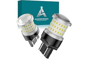 AURORIONCG Ampoule LED W21/5W Blanc 12V 24V T20 7443 Ampoule Feux Stop Arrière 1200LM 6500K [Non Canbus] (Paquet de 2)