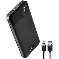 pTron Dynamo Pro 10000mAh 18W QC3.0 PD Power Bank, Made in India, Fast Charge, Type-C & Micro USB Input Ports, with 18W…