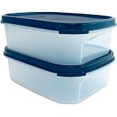 Tupperware İsvi&ccedil;re Seti 2 x 850 ml Siyah Kare Kompakt Konteyner Saklama Mod&uuml;ler Konteyner Taze D&ouml;ng&uuml; Kuru Saklama Kabı