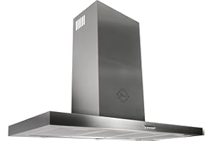 GURARI chapeau mural GCH F 118 120 IS, chapeau de cuisinière 120 cm, 1000m³/h, 3 niveaux, chapeau d'extracteur, chapeau, chapeau d'échappement, chapeau de recirculation, LED