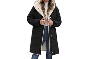 Vancavoo Wintermantel Damen Winterjacke Warm Gefüttert Steppmantel Winterparka Winter Jacket Mäntel Parka Frauen Daunenmantel mit Kapuze