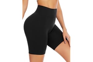 YUTYTH Cycling Shorts Women - High Waisted Gym Shorts for Women with Breathable Hole Seamless Short Leggings Sports Biker Shorts for Yoga Workout Running