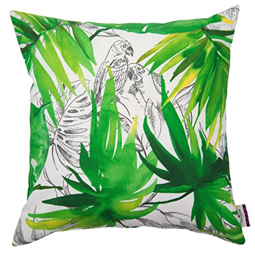 Tom Tailor 564150 Kissenhülle T-Jungle, 50 x 50 cm, Baumwolle, grün