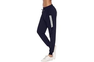 Sykooria Pantalons de Sport Femme Jogging Femme Coton Pantalons de Survêtement Pantalon Jogging Femme Pants avec Poches per Fitness Sport S-XXL