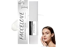 Facelove Foundation Stick mit Pinsel, Hochwertig Changing Foundation Stick, Facelove Veränderbares Foundation-duo mit lsf 15, Passt sichdeinem Hautton immer perfekt an (Elfenbeinweiß)