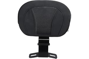 AMONIDA Passenger Backrest, Removable Stabe Balance Practical Rider Backrest Mount Universal for Motorcycles (Black)