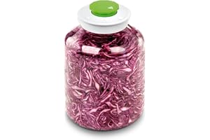 Tescoma Della Casa 5 L Jar for Pickled Cucumbers or Vegetables, Preserving Jar, Sealed Lid with Valve