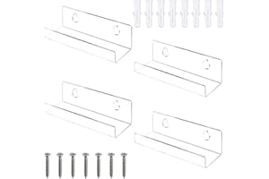 Ceeyoll 4 Stück Schallplatten Wandhalterung, Transparent Vinyl Wall Mount, Cd Wandhalterung, Zur Platzierung Von Schallplatten, Fotoalben Und Sammlungen