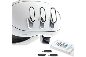 SPEEDY BEE Protection d'Objectif Compatible avec Oculus Meta Quest 3, Verre Trempé Dureté 9H, Cadre en Alliage, Couvercle Anti-Rayures, Compatible avec Coque, Protection d'Objectif Haute Définition