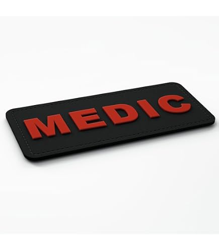 Medic Medical EMS EMC cross embroidered patch | Velcro | Military Airsoft