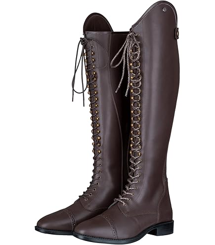 Stivali Da Equitazione HKM Valencia Per Bambini - Pelle Con Cerniera - Foto 2