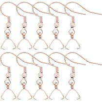 SUNNYCLUE 50er-Set Ohrringhaken Aus Edelstahl Mit Klemmbügel – DIY Schmuck Basteln