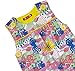 Piccalilly Organic Cotton Yellow Pink Blue Girls Fish Baby Romper