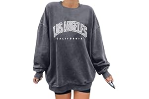 Minetom Pull Femme T-Shirts décontractés à Manches Longues et col Rond sans Capuche Sport Sweatshirt Imprimé Pullover Casual Top Haut Sweater Ample Confortable Mode