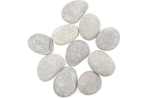 LongZYU Steine Zum Bemalen Dekorieren 10 Stück Natur Dekosteine 30-50 mm Glatt Handverlesen Strand Kiesel Steine Diy Rocks Beach Pebbles Malsteine Für Bunte Malerei Aquarien Haus Gartendekoration