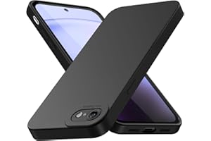 Tenphone Coque pour iPhone SE 2022 / SE 2020 et iPhone 8/7 (4,7), Housse Etui de Protection en Silicone Souple, Cover Antichoc avec Protege de Camera, Compatible avec IP SE 3/8/7 TPU (Noir)
