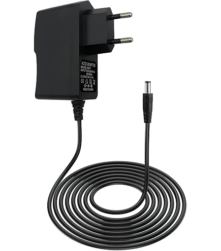 Alimentatore 9v Ct-380 TOP CHARGEUR ® Adattatore Caricatore Caricabatteria Alimentatore 9V Per Tastiera Casio CT-380 Adattatore AC-DC 220V A 9V