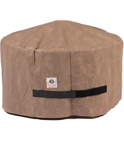 Copertura Per Braciere Rotonda Diametro 100 Cm – Tessuto Oxford 420D Impermeabile E Anti-UV – Protezione Completa Per La Tua Piastra Di Fuoco