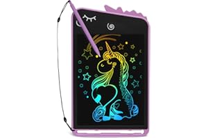 Fullware LCD Schreibtafel Kinder, 8,5 Zoll Maltafel Zaubertafel Dinosaurier Einhorn Lernspielzeug, Geburtstag Weihnachts Geschenke für 3 4 5 6 7 8 Jahre Jungen Mädchen