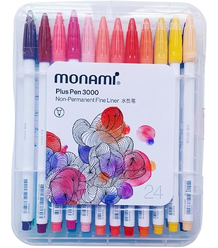 Supporti per il disegno Monami Plus 3000 Office Sign Pen Felt Tip Water