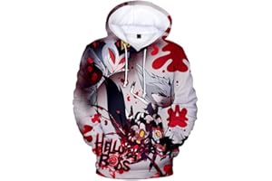 EAST-HAI-BUY Helluva Boss Hoodie Adult Kids 3D Long Sleeve Hooded Sweatshirt Harajuku Streetwear 2022 Cartoon Anime Helluva Boss Pullover for Women Men Boys Girls