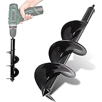 4 Trivelle Da Giardino APACALI - Punte A Coclea Per Trapano, Per Piantare Fiori E Bulbi - Foto 5